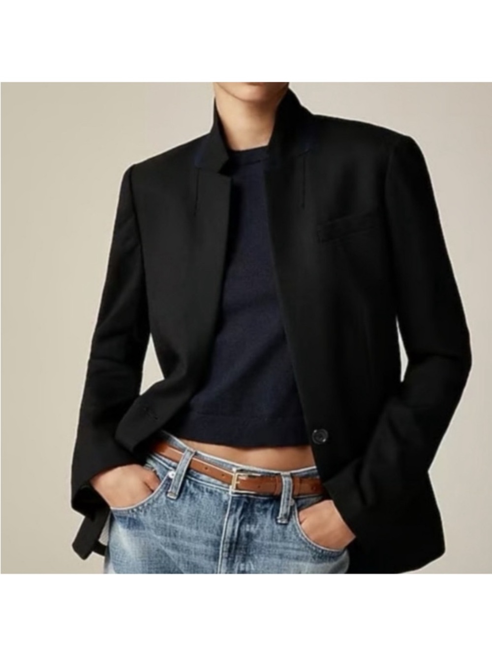 J Crew Regent Blazer Sz 4 Black - Picture 2 of 14